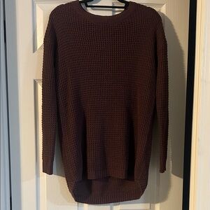 Elegant Chocolate Knit Sweater